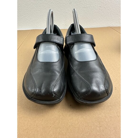 Simple I size 8 Black Casual Leather Mary Jane Flat Shoes - Picture 4 of 6